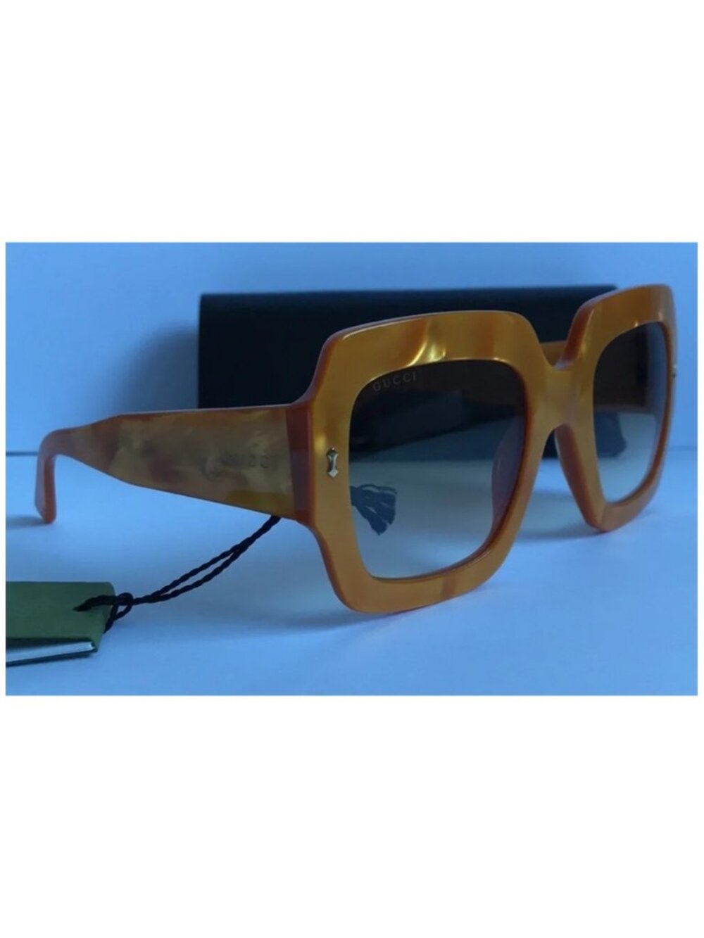 Gucci Women's Oversized Square Sunglasses - Amber